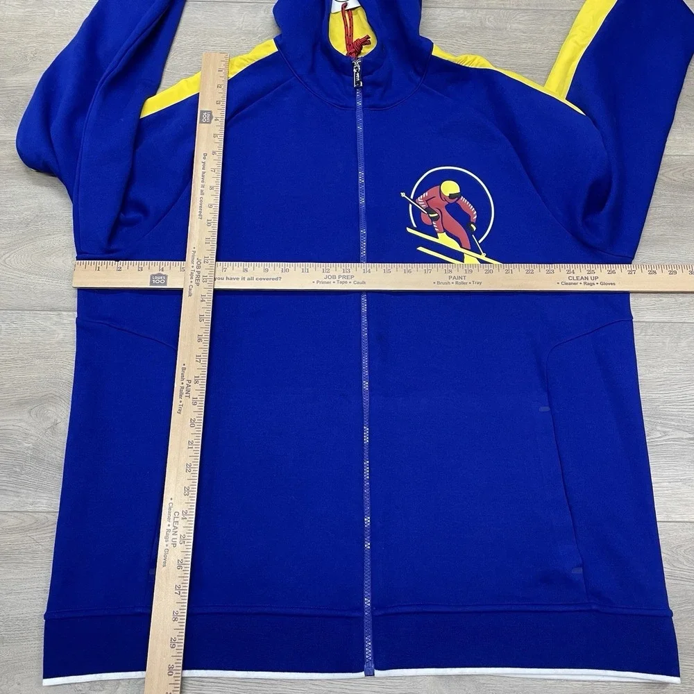 Polo Ralph Lauren Royal Downhill Skier Double Knit Zip Hooded Jacket XXL READ